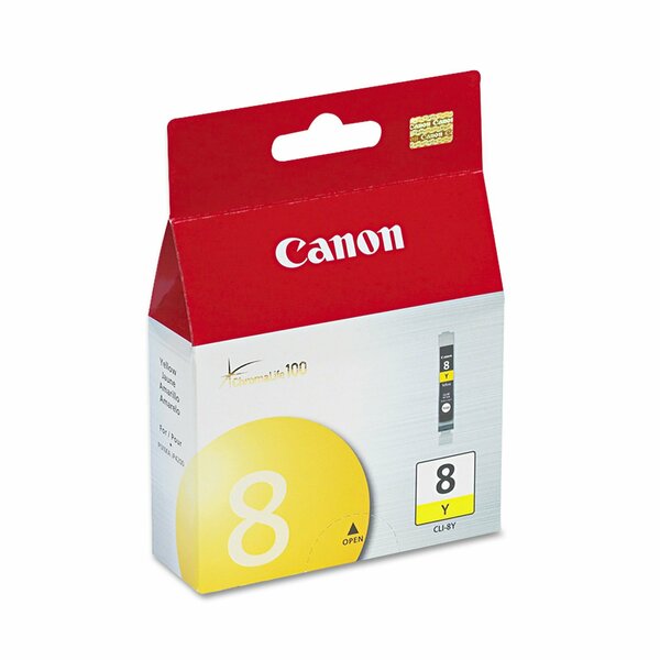 Canon Ink Cartridge, Cli-8Y, Yellow 0623B002